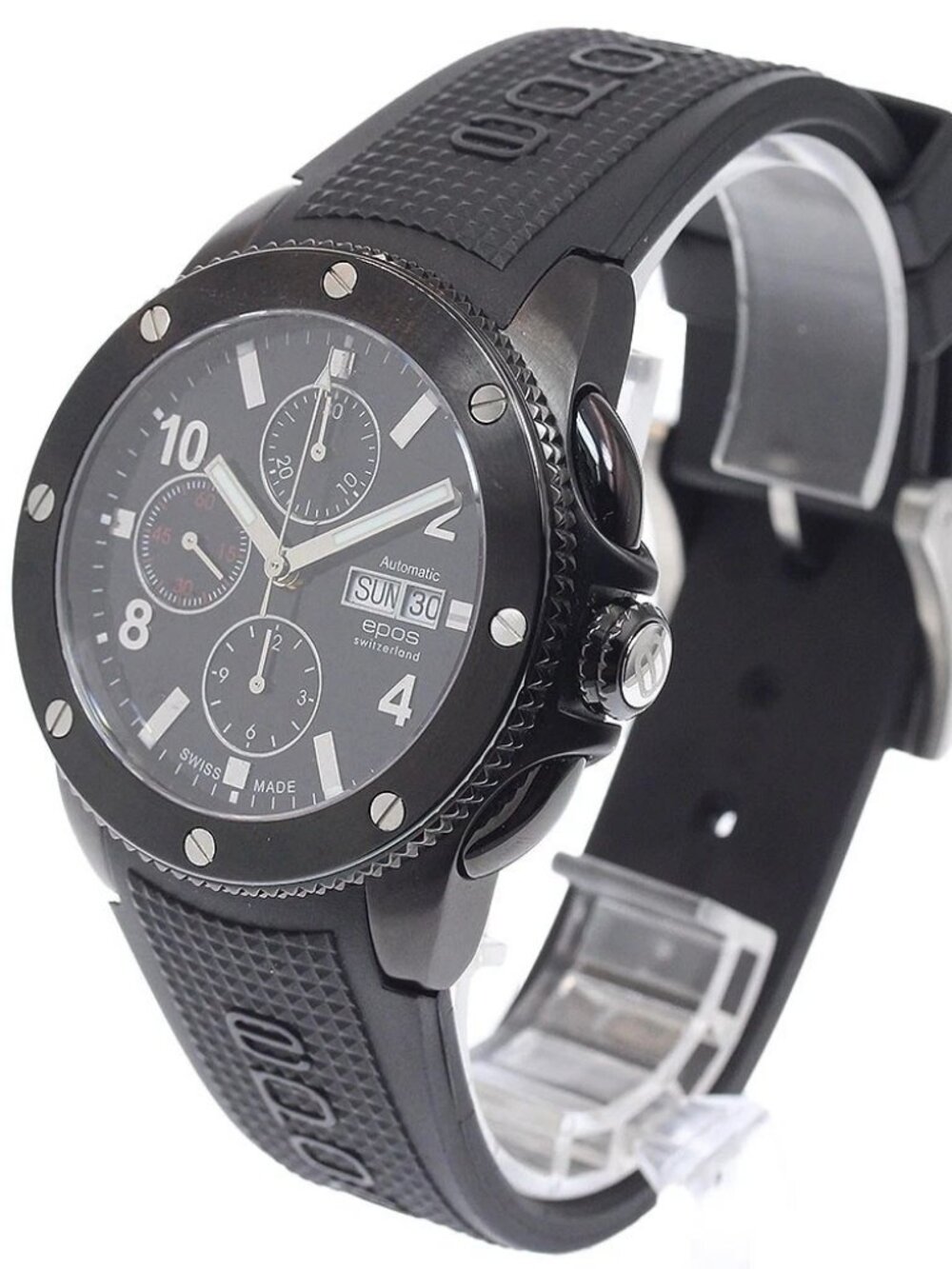 EPOS 3388SBBKR Chronograph day date black Dial Automatic Men's Watch_946618